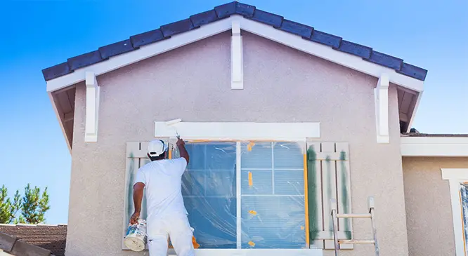 Painting the exterior of the home with the best exterior paint
