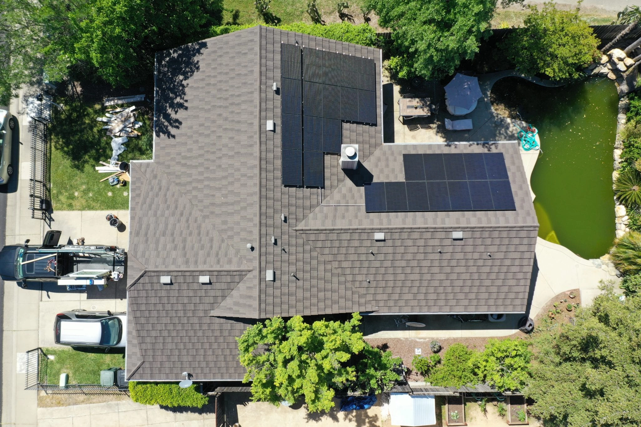 Cobex Construction Group Roseville Roofing Project with Solar.