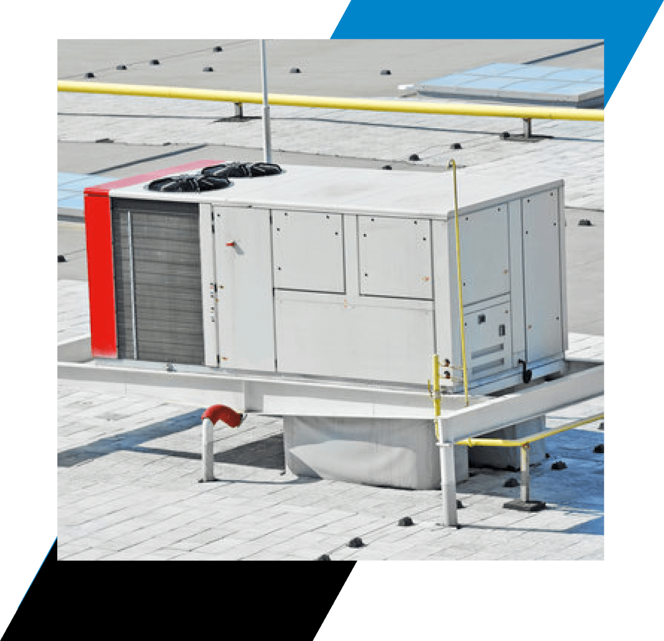 Rooftop HVAC installed